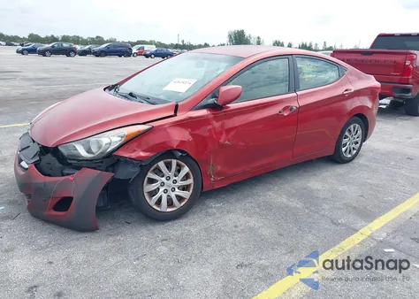 2013 Hyundai Elantra Gls from USA, damaged, VIN KMHDH4AE9DU560170